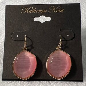 3/$18 Katheryn Kent Pink and Gold Earrings Lot 280